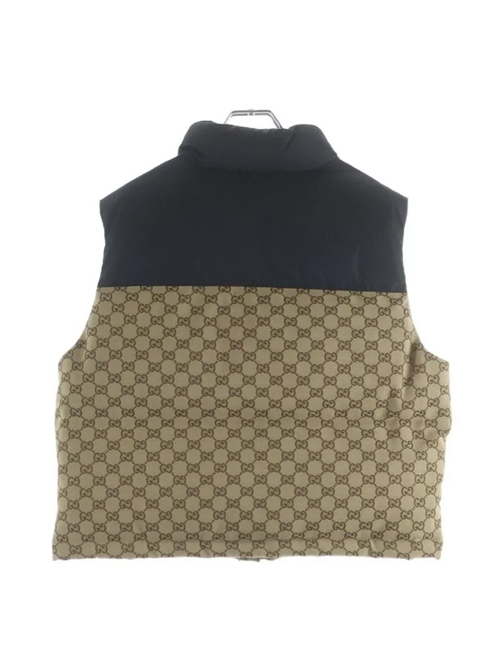 Gucci GG Cotton Canvas Down Vest Beige 36